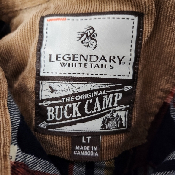 Legendary whitetails camp shirt men's size LT - Picture 6 of 7